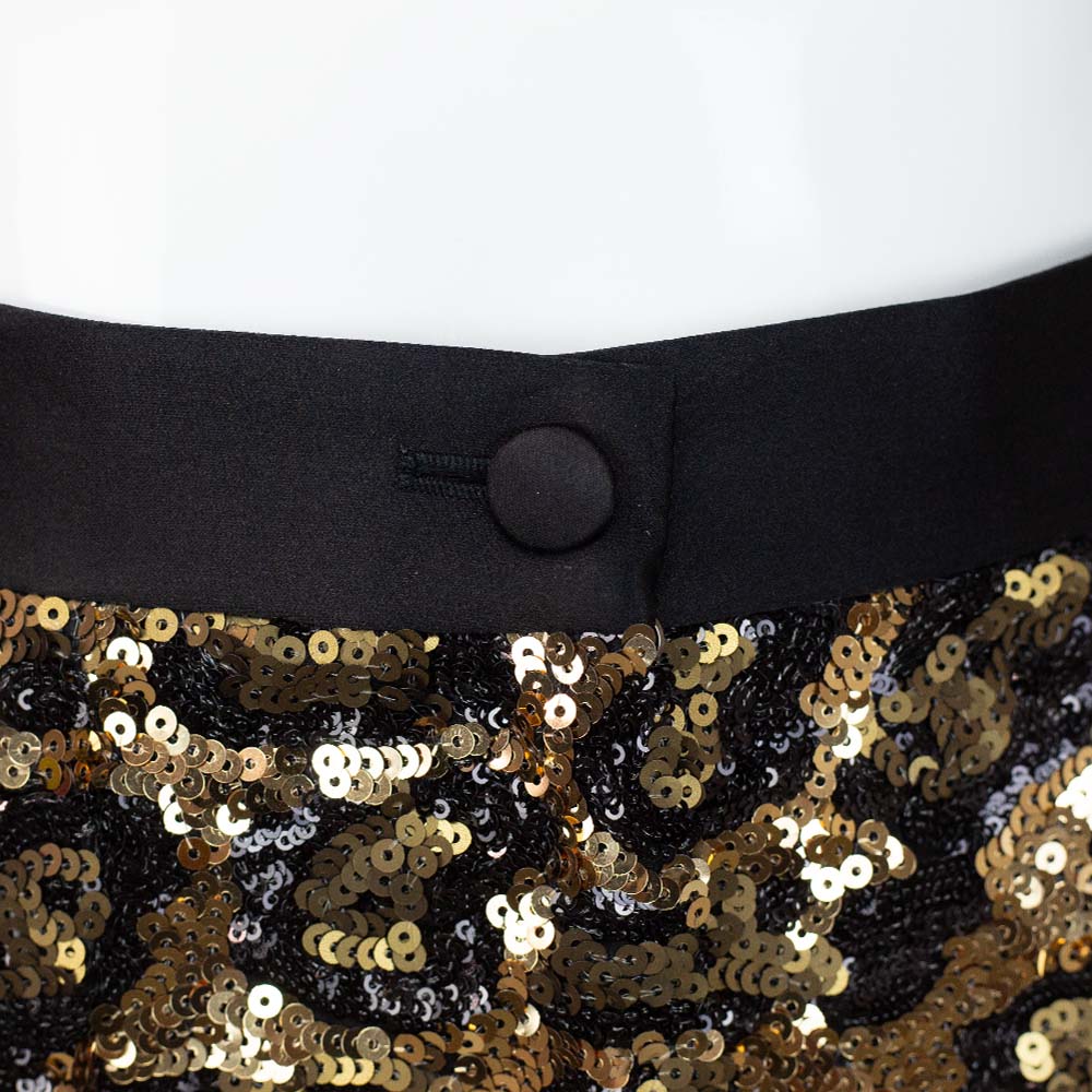 Dolce & Gabbana Leopard Sequin Skinny Pants
