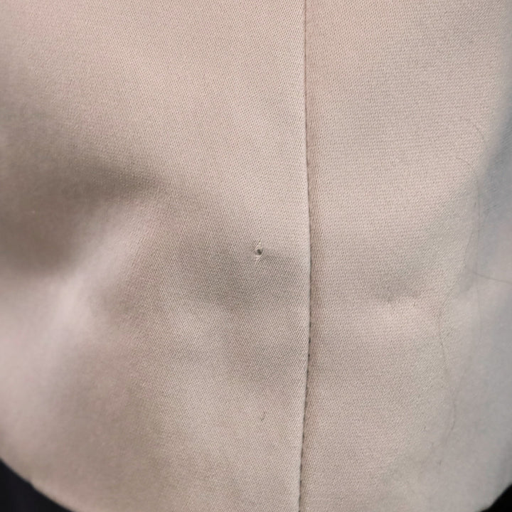 3.1 Phillip Lim Beige/Black Collarless Blazer