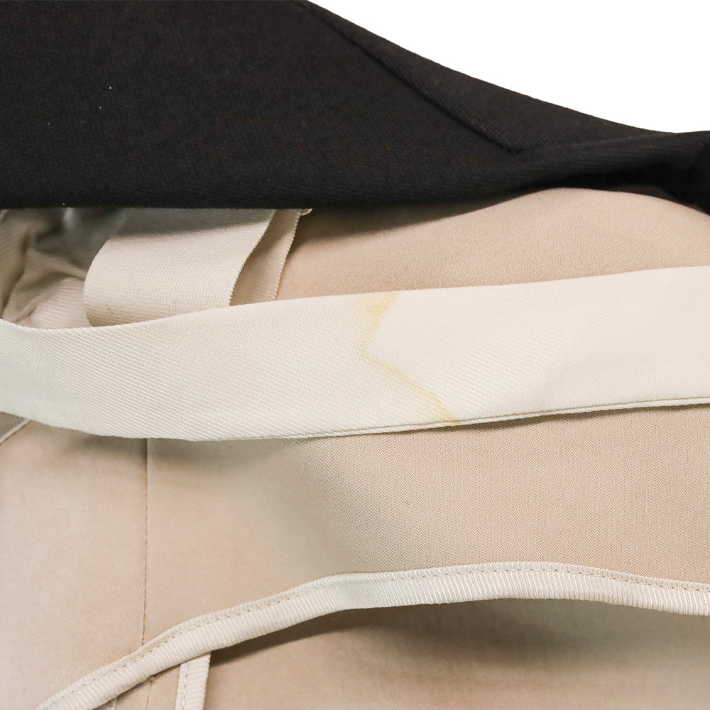 3.1 Phillip Lim Beige/Black Collarless Blazer