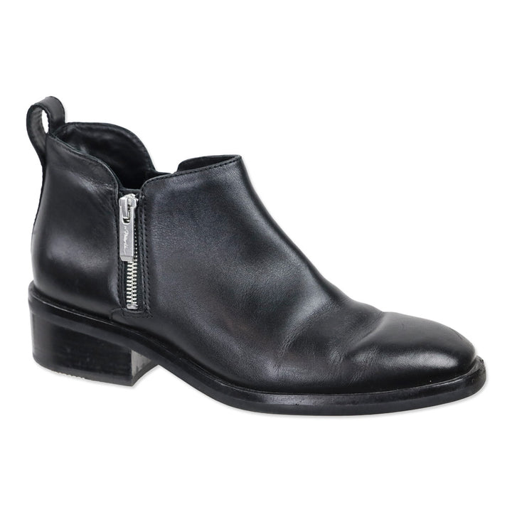 3.1 Phillip Lim Black Leather Alexa 40mm Ankle Boots