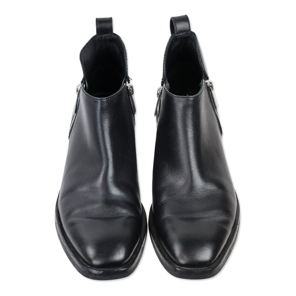 3.1 Phillip Lim Black Leather Alexa 40mm Ankle Boots