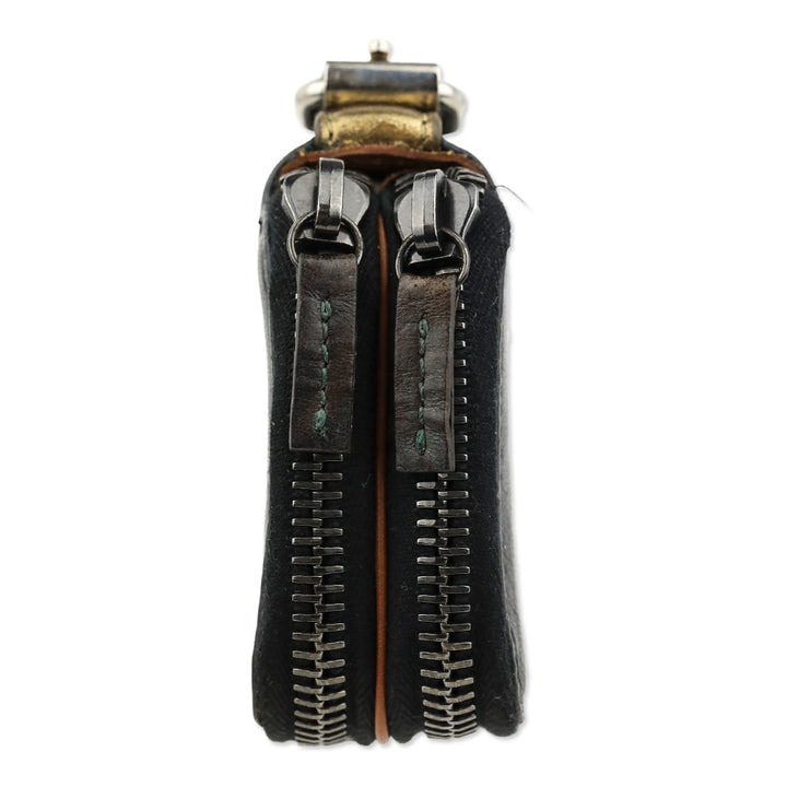 3.1 Phillip Lim Black Leather Zip Around Wallet Clutch