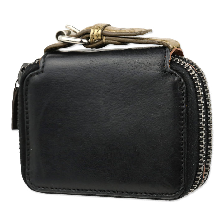 3.1 Phillip Lim Black Leather Zip Around Wallet Clutch
