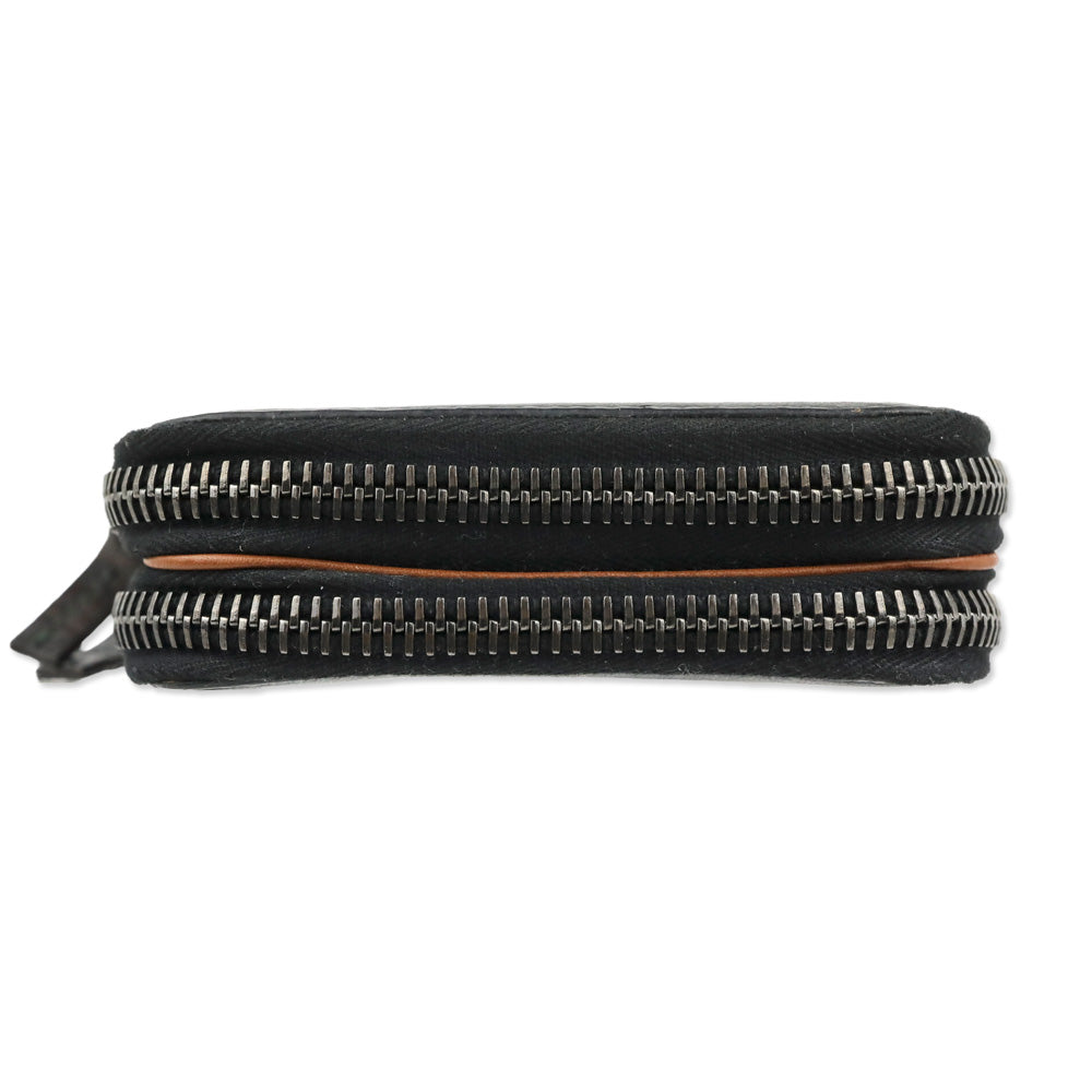 3.1 Phillip Lim Black Leather Zip Around Wallet Clutch