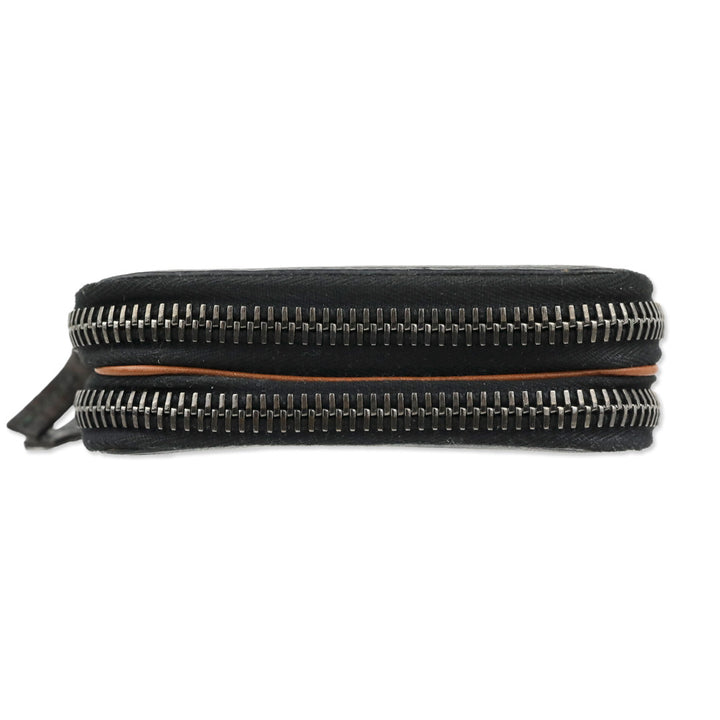 3.1 Phillip Lim Black Leather Zip Around Wallet Clutch
