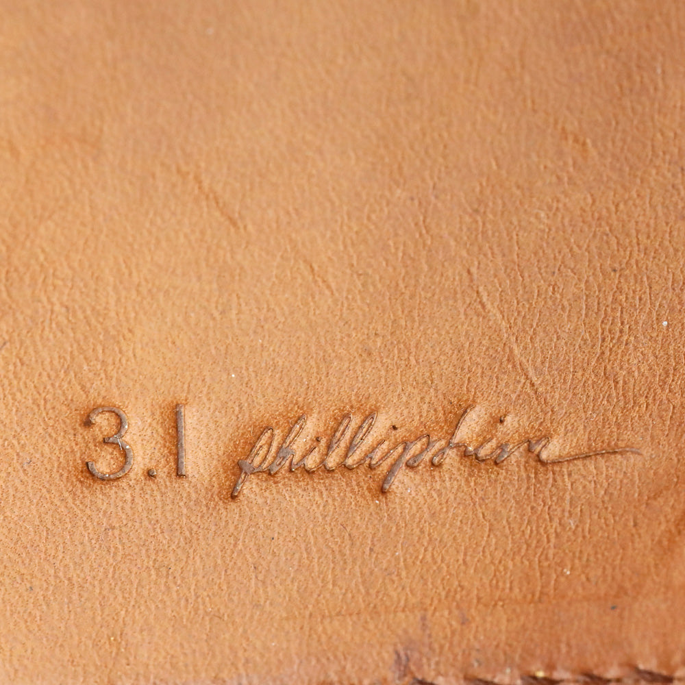 3.1 Phillip Lim Black Leather Zip Around Wallet Clutch