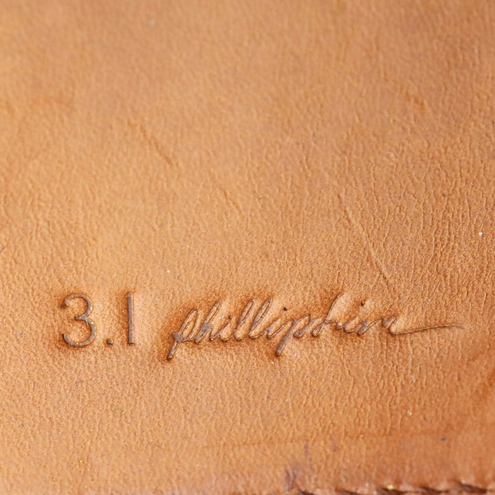 3.1 Phillip Lim Black Leather Zip Around Wallet Clutch