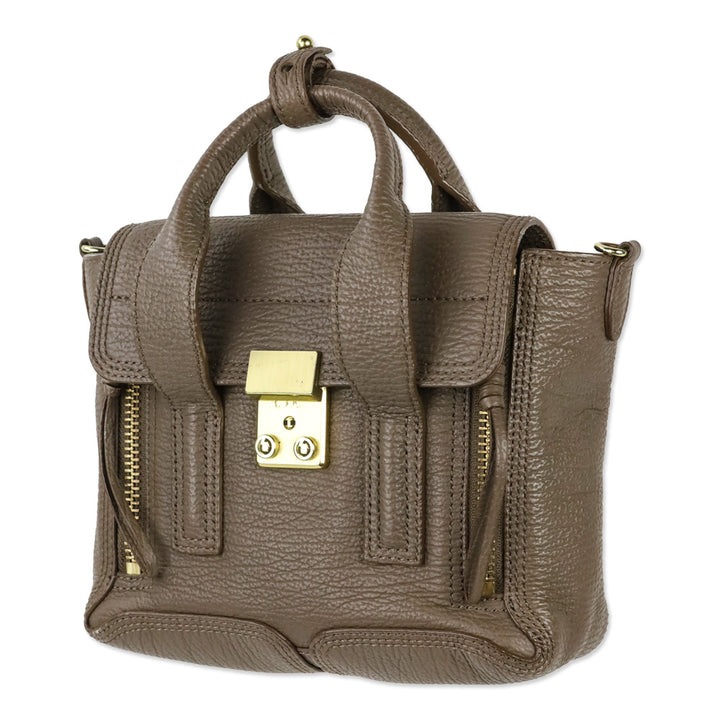 3.1 Phillip Lim Taupe Leather Mini Pashli Satchel