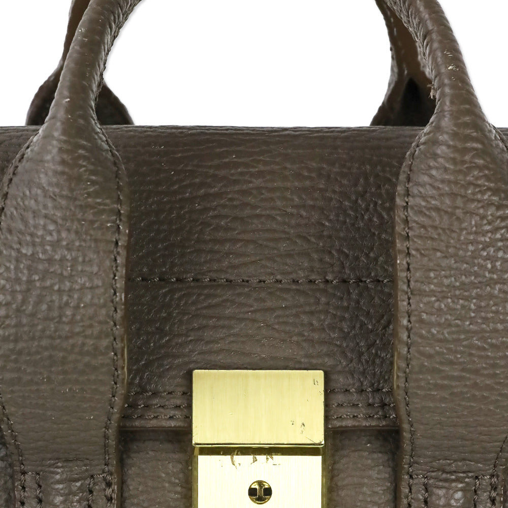 3.1 Phillip Lim Taupe Leather Mini Pashli Satchel