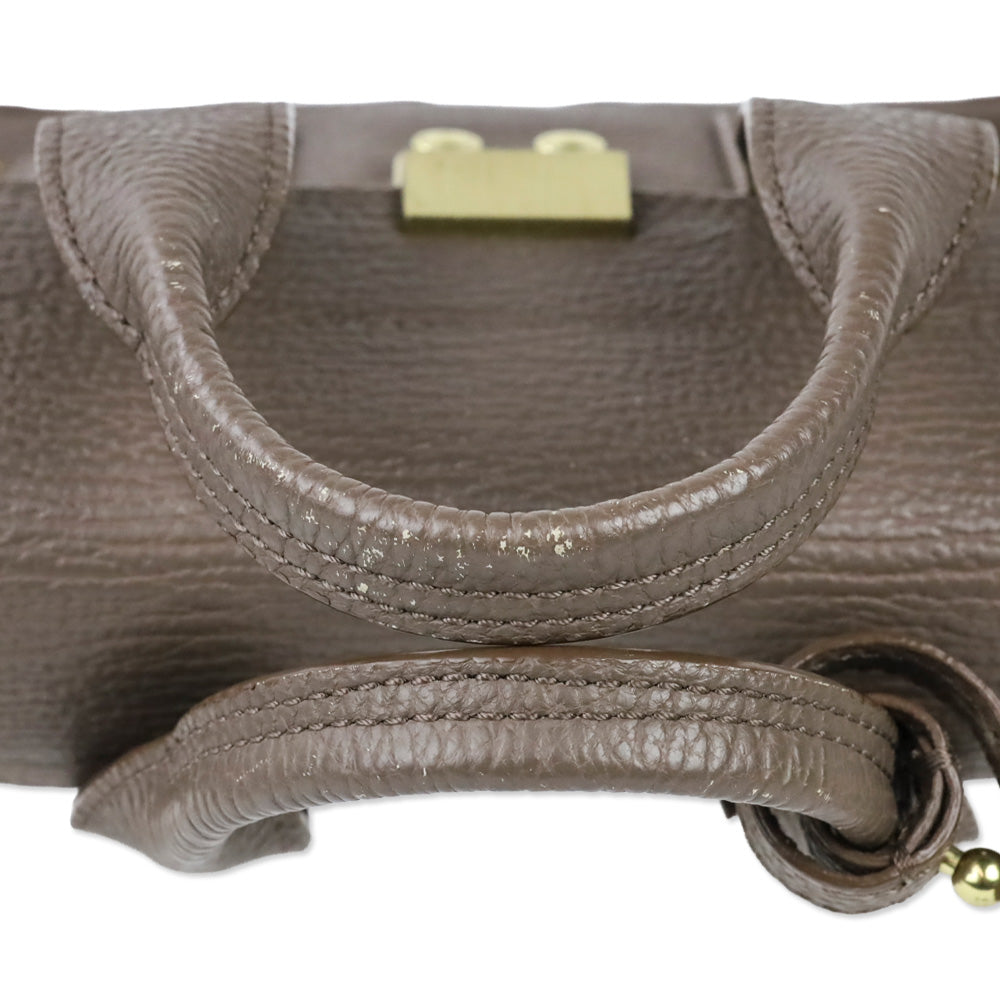 3.1 Phillip Lim Taupe Leather Mini Pashli Satchel