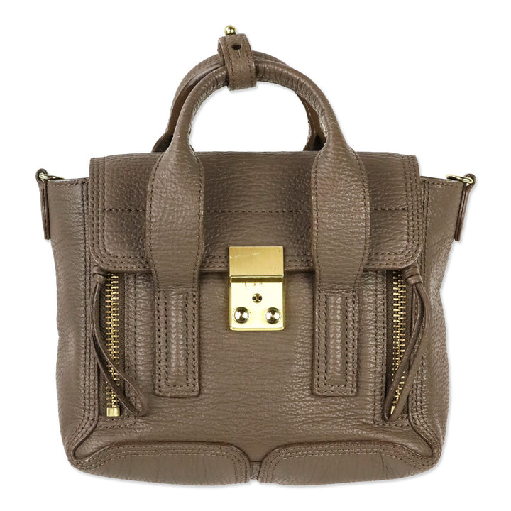3.1 Phillip Lim Taupe Leather Mini Pashli Satchel
