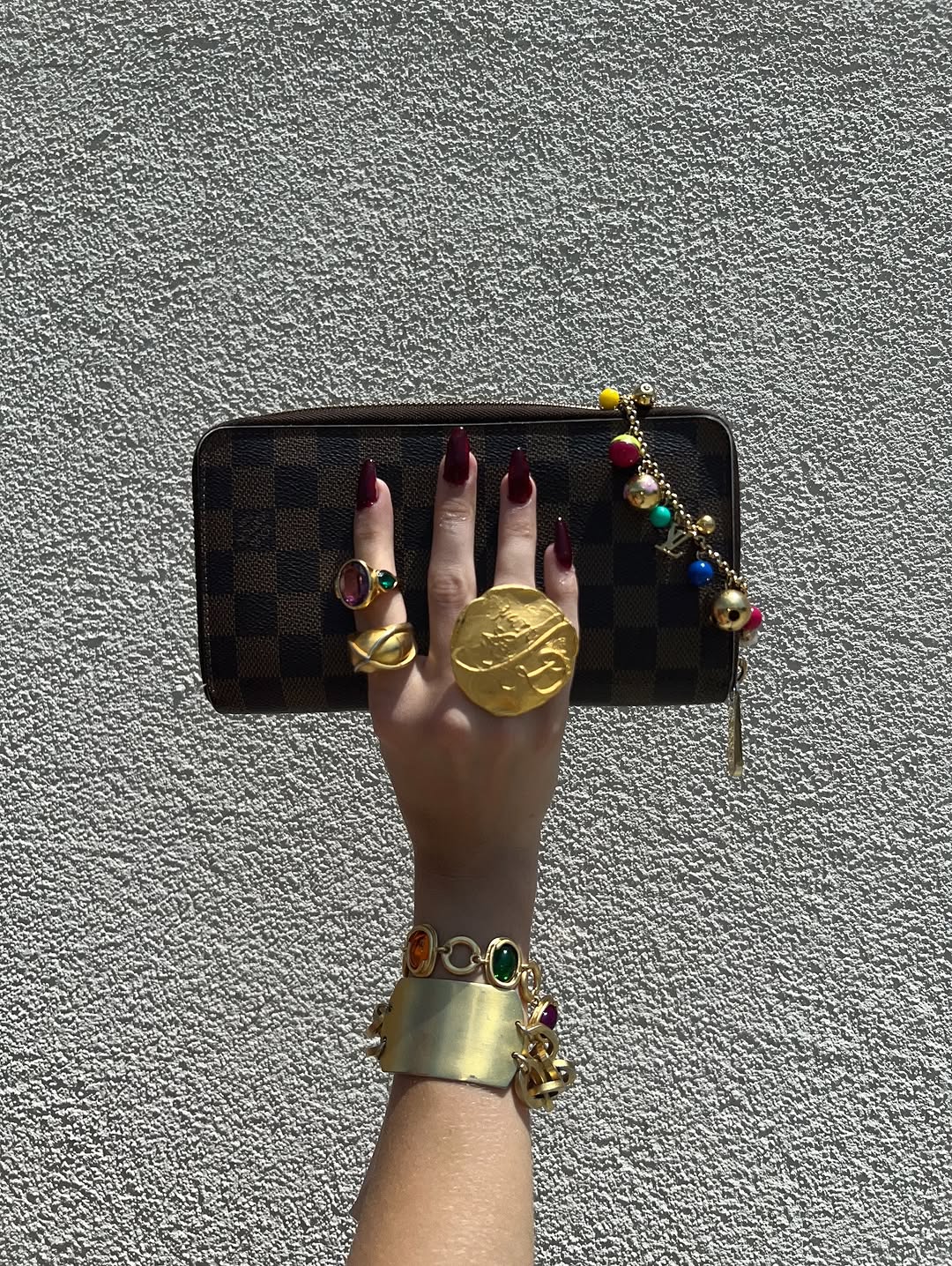 Donna Karan Vintage Gold Tone Poison Ring