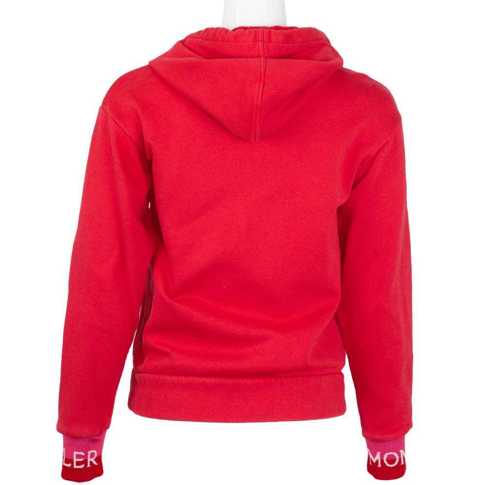 back view of Moncler Red Zip Up Jacket