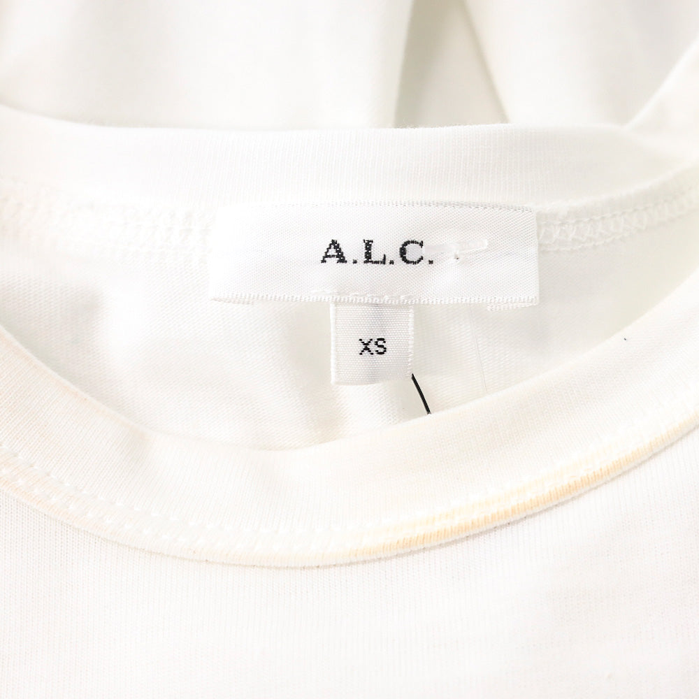 A.L.C. White Cotton Peplum Roxy Tee Shirt
