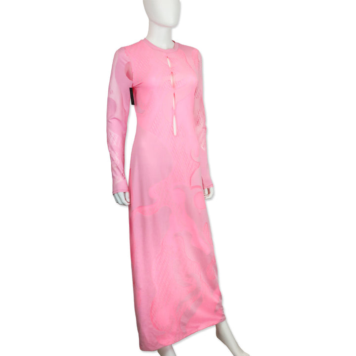 AFRM Candy Pink Long Sleeve Maxi Dress
