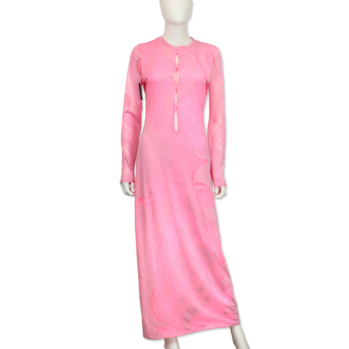 AFRM Candy Pink Long Sleeve Maxi Dress