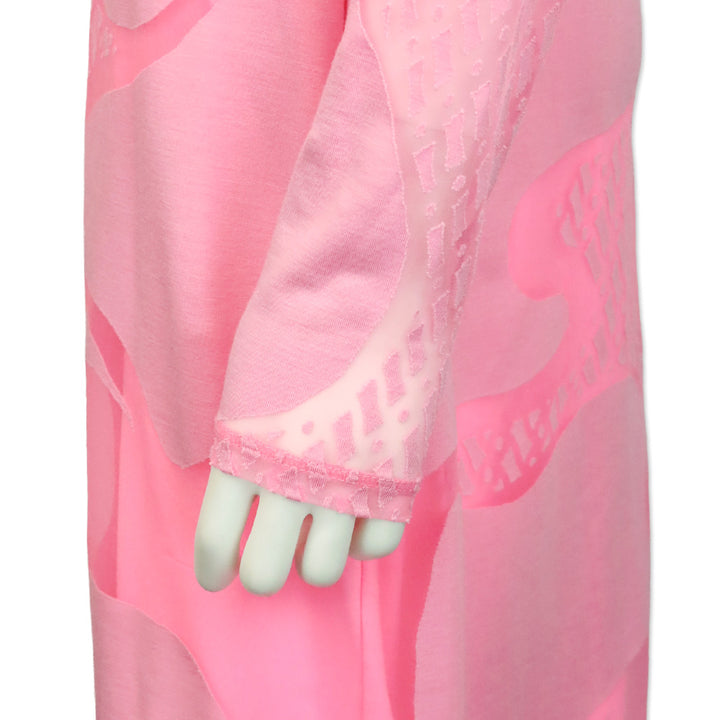 AFRM Candy Pink Long Sleeve Maxi Dress