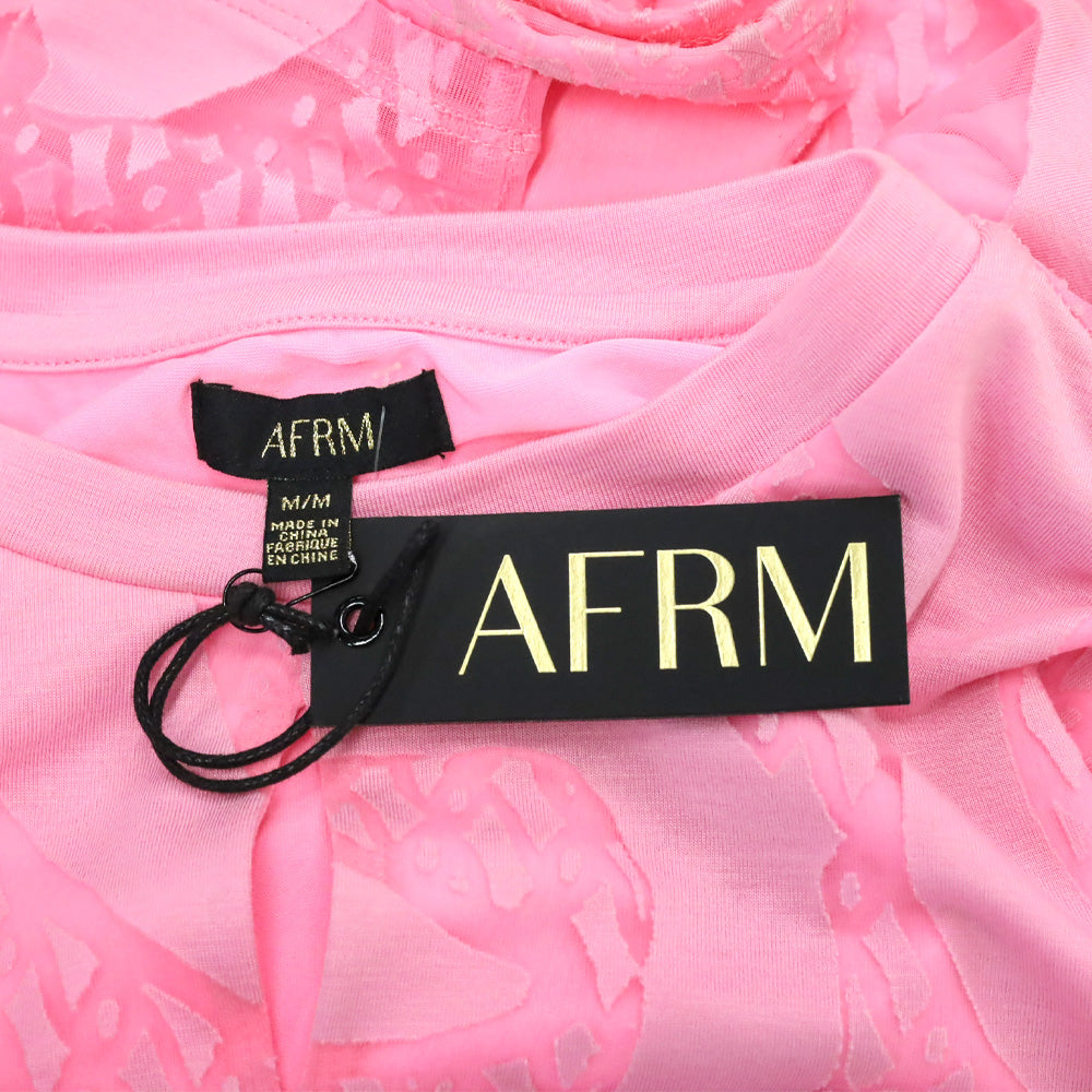 AFRM Candy Pink Long Sleeve Maxi Dress