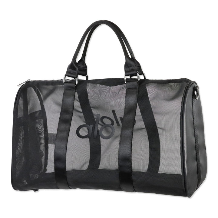 ALO Yoga Sheer Black Mesh Duffle Bag