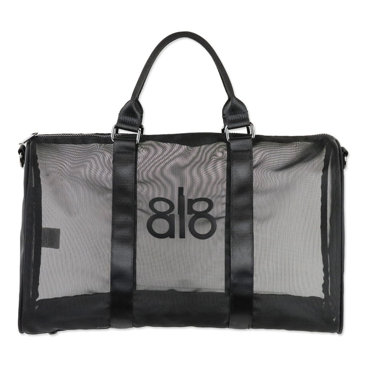 ALO Yoga Sheer Black Mesh Duffle Bag