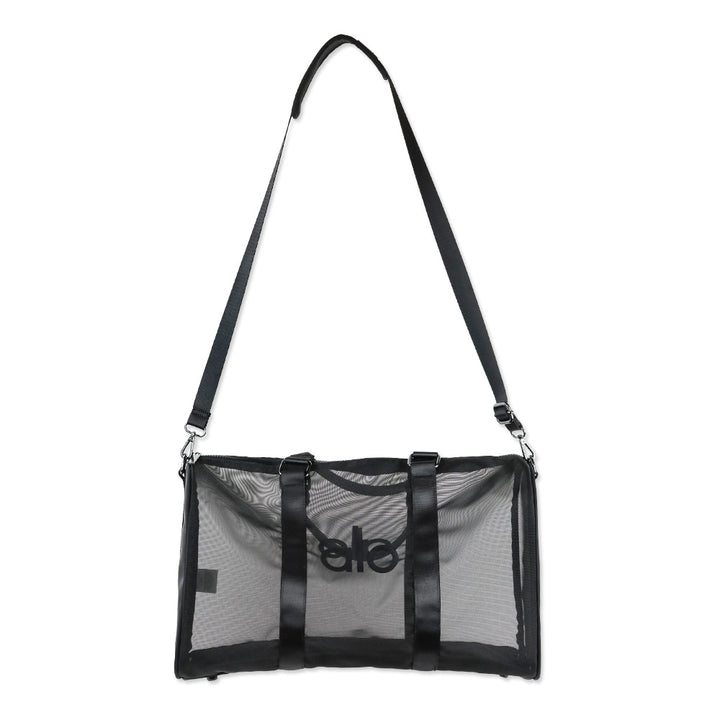ALO Yoga Sheer Black Mesh Duffle Bag
