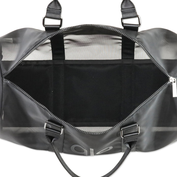 ALO Yoga Sheer Black Mesh Duffle Bag