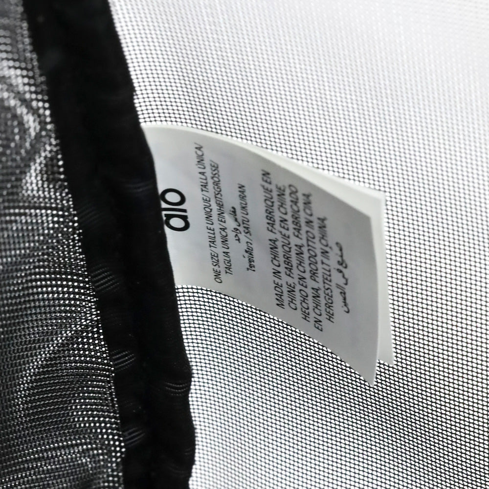 ALO Yoga Sheer Black Mesh Duffle Bag