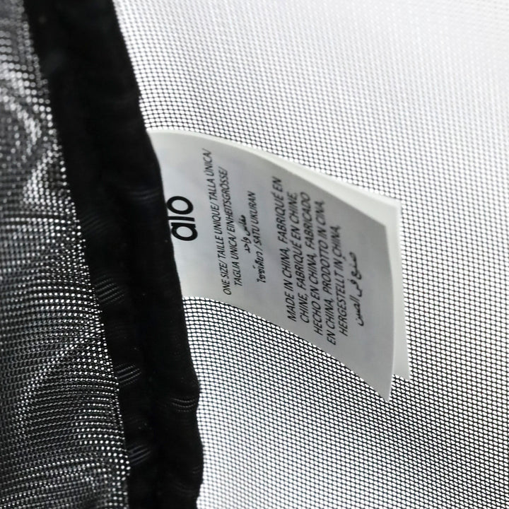 ALO Yoga Sheer Black Mesh Duffle Bag