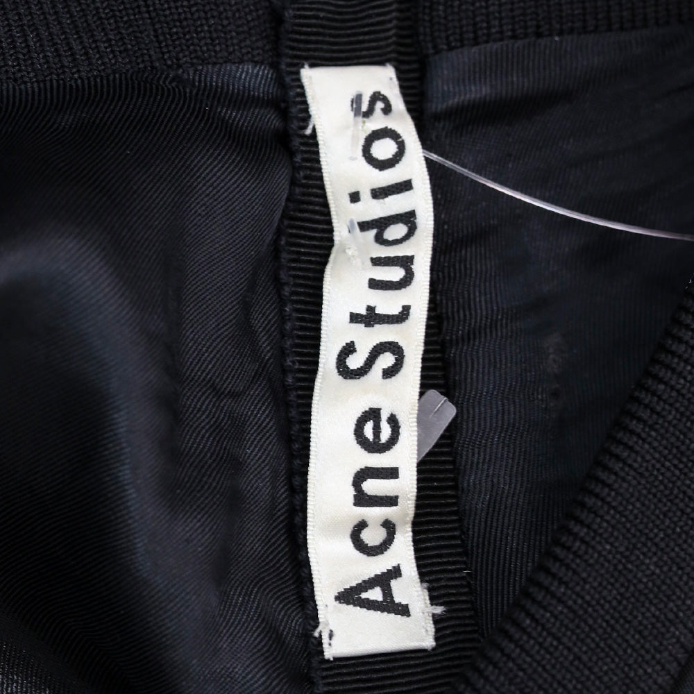 Acne Studios Black Kanda Shine SS15 Flared Skirt