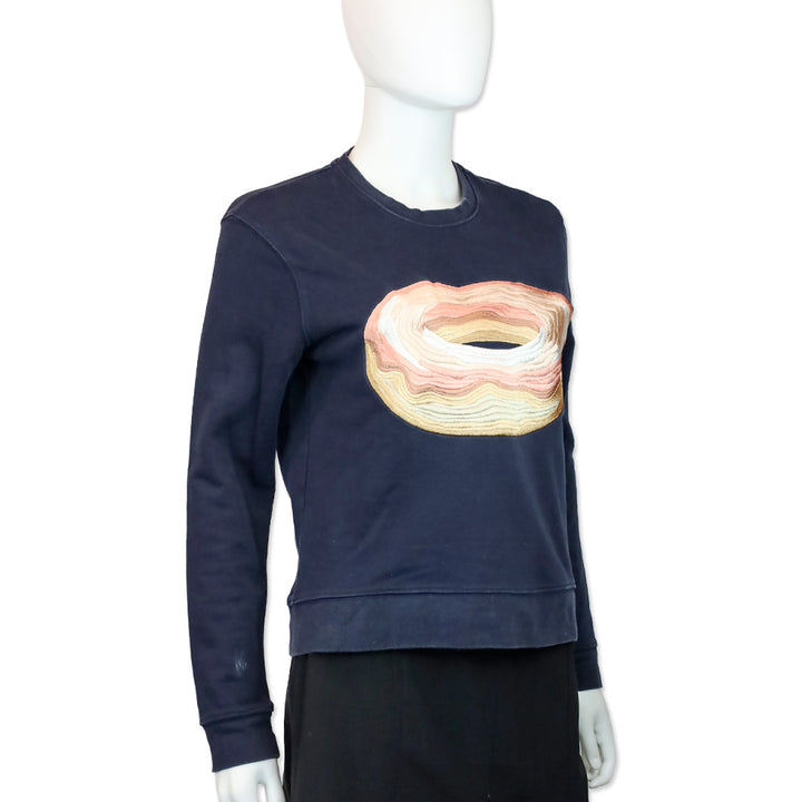 Acne Studios Navy Carly Dough Donut Sweatshirt