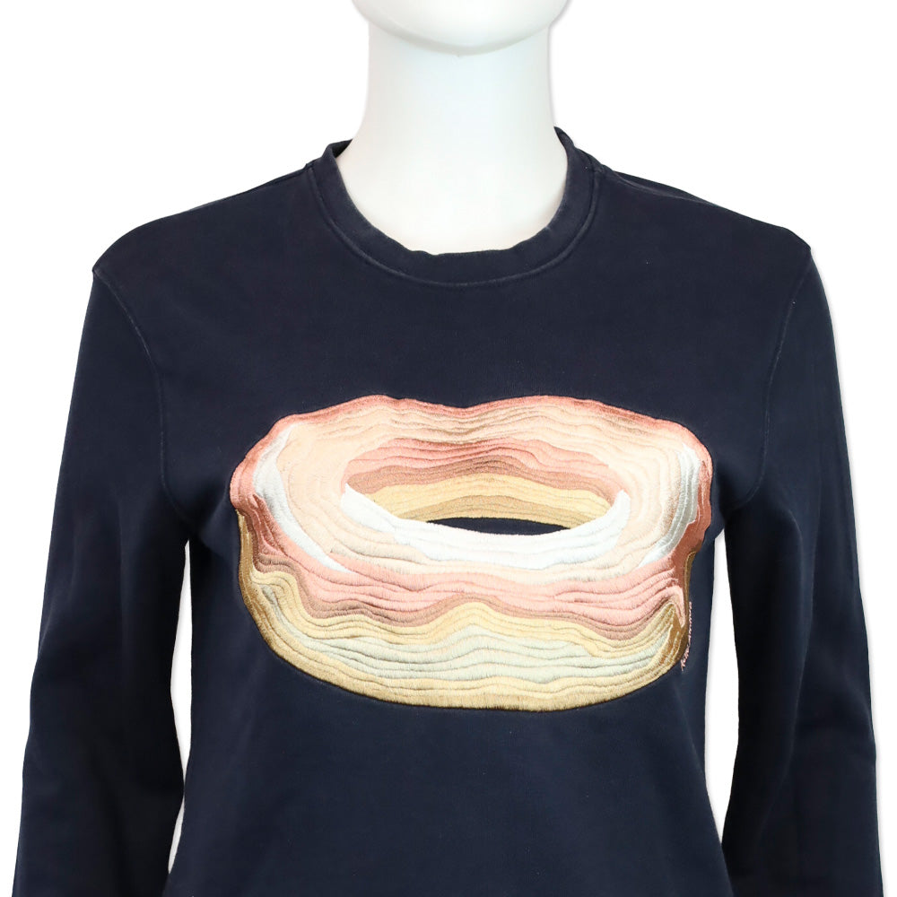 Acne Studios Navy Carly Dough Donut Sweatshirt