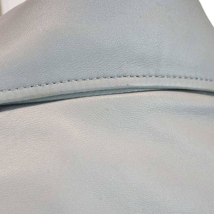 Acne Studios Pale Lavender Leather Biker Jacket