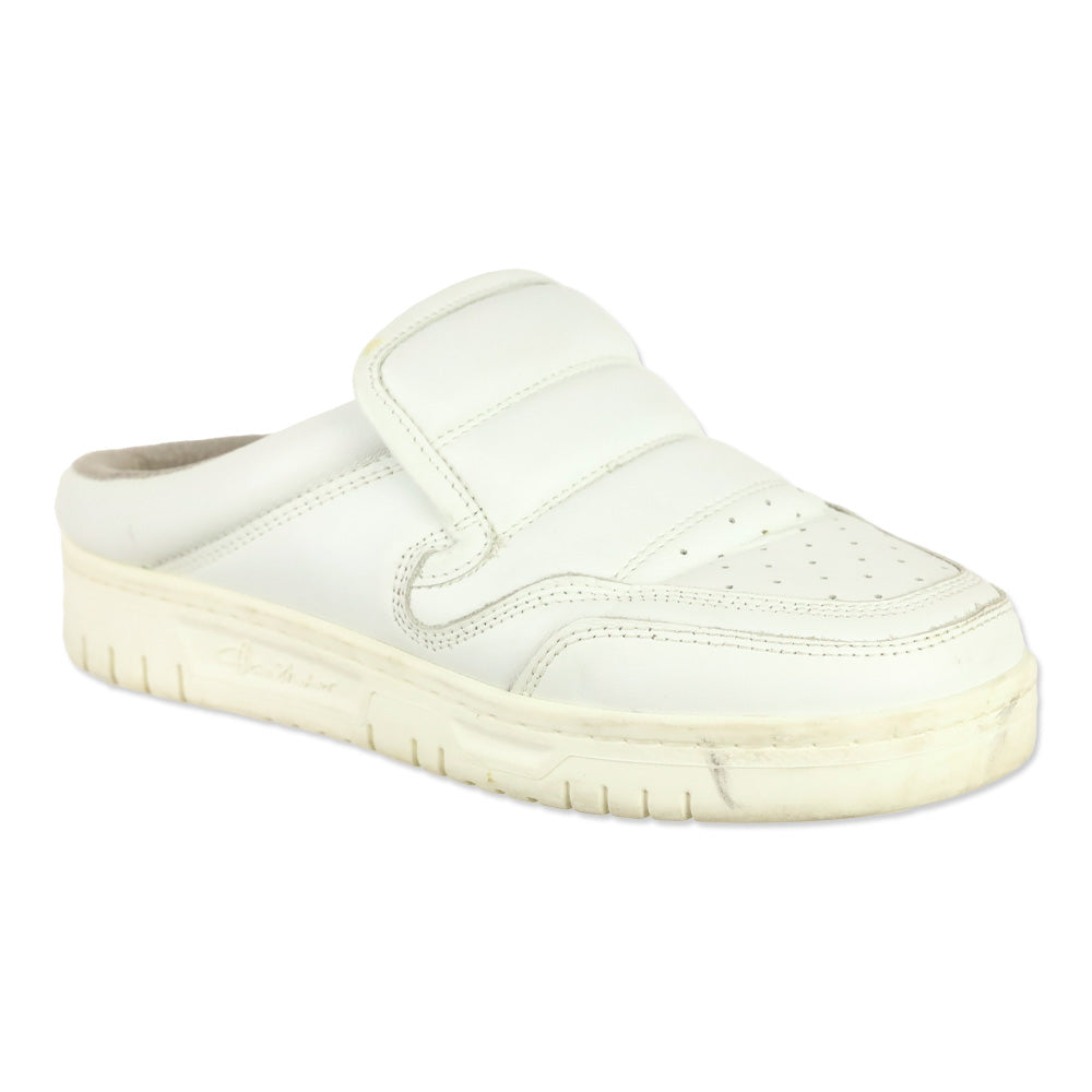 【nakata】Acne Studiosオープントゥホワイトレザーミュール Acne Studios White Slip-On Mule Sneakers | DBLTKE Luxury