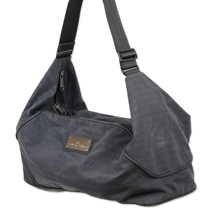 Adidas by Stella McCartney Black Jacquard Nylon Gym Bag