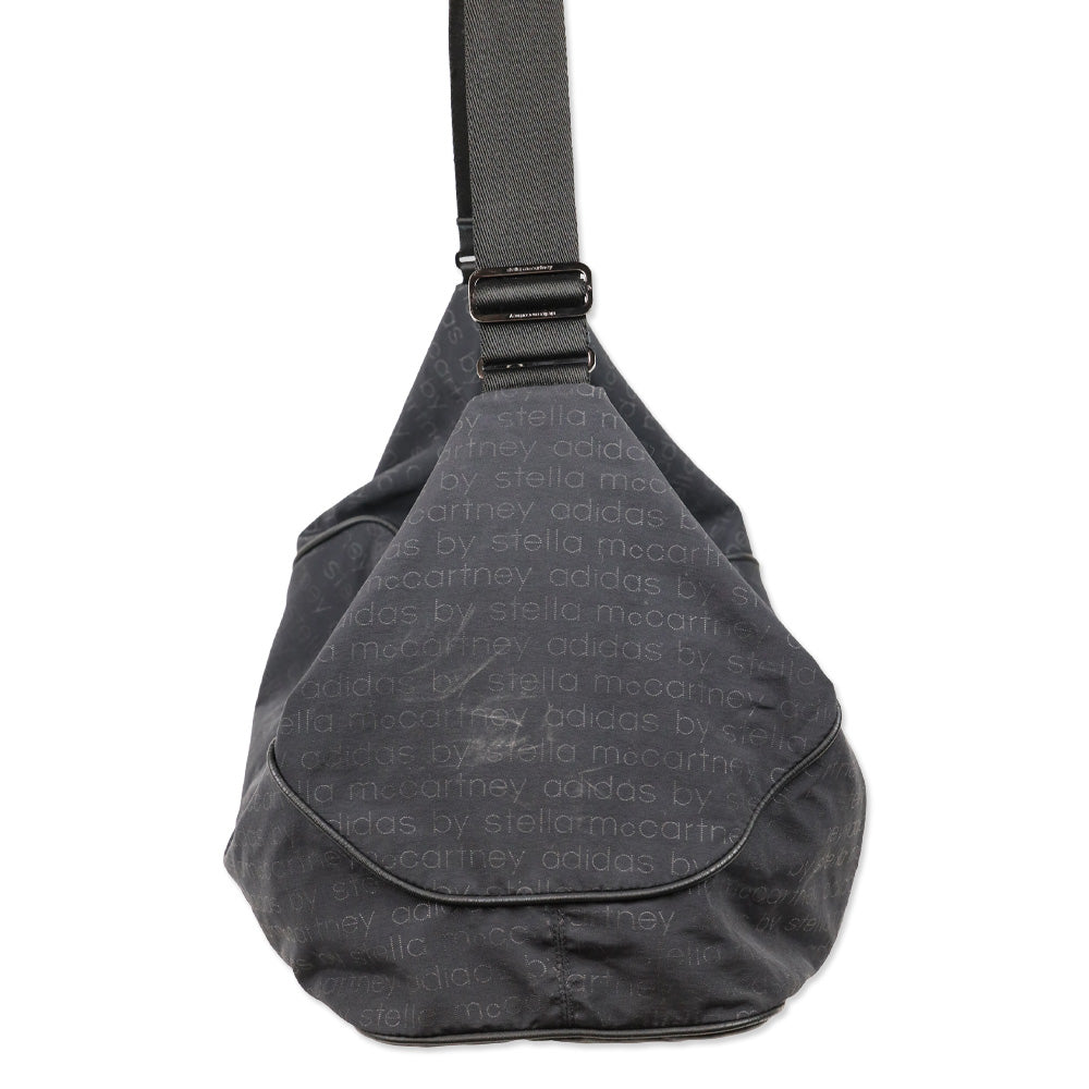 Adidas by Stella McCartney Black Jacquard Nylon Gym Bag