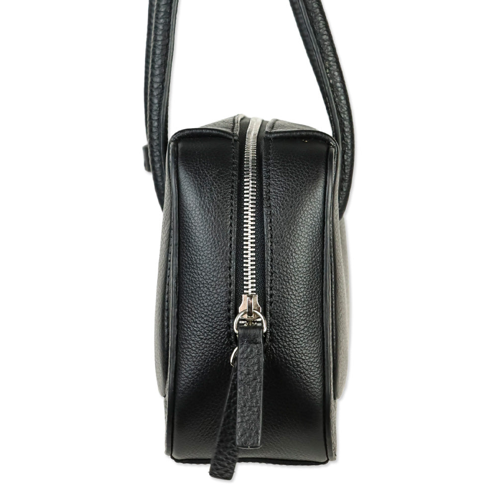 Aesther Ekme Grain Black Leather Lagune Bowling Bag