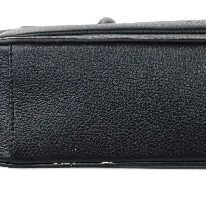 Aesther Ekme Grain Black Leather Lagune Bowling Bag