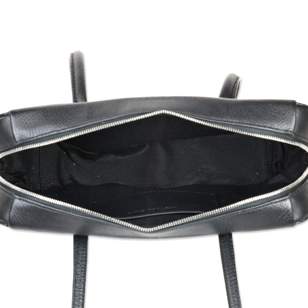 Aesther Ekme Grain Black Leather Lagune Bowling Bag