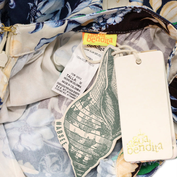 Agua Bendita Gillian Cardumen Print Cutout Mini Dress