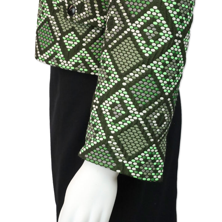 Akris Punto Agave Multi Print Biker Jacket