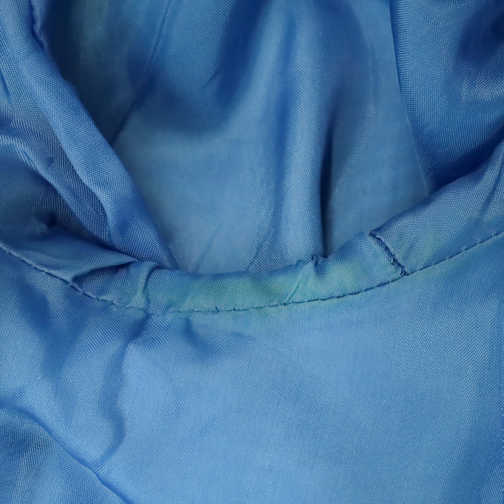 Akris Punto Blue Geometric Mandarin Collar Jacket