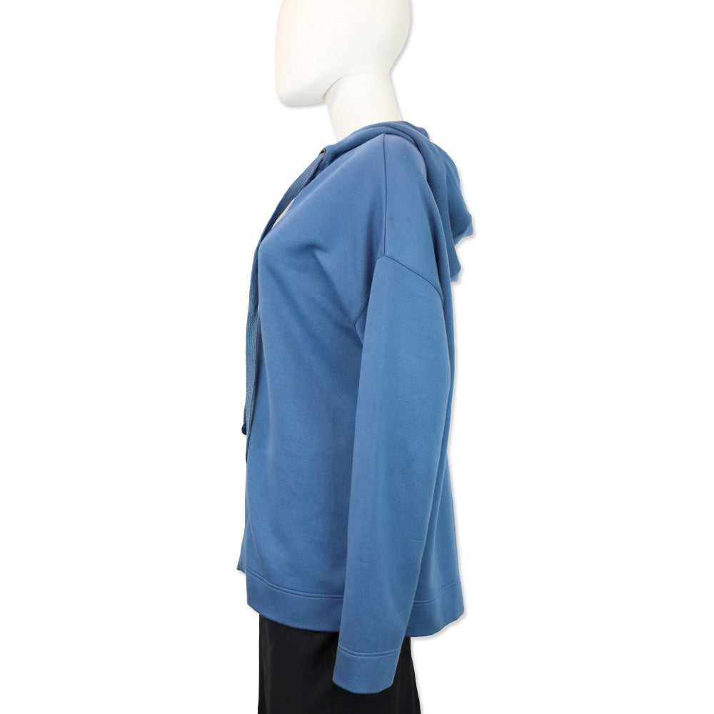 Akris Punto Blue Half-Zip Hoodie