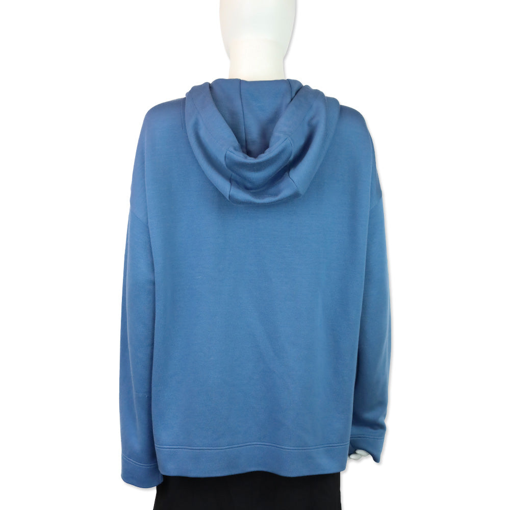 Akris Punto Blue Half-Zip Hoodie