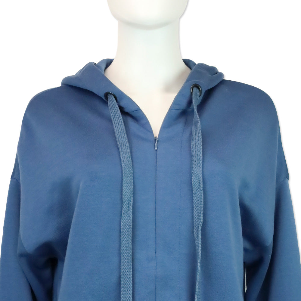 Akris Punto Blue Half-Zip Hoodie