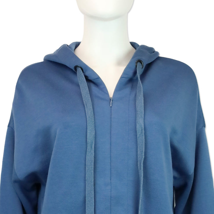 Akris Punto Blue Half-Zip Hoodie