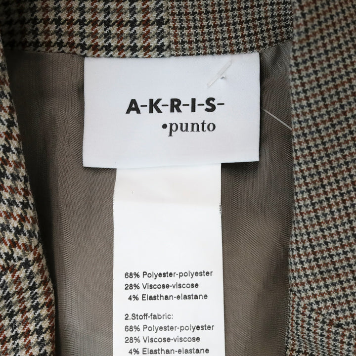 Akris Punto Brown & Black Houndstooth Blazer