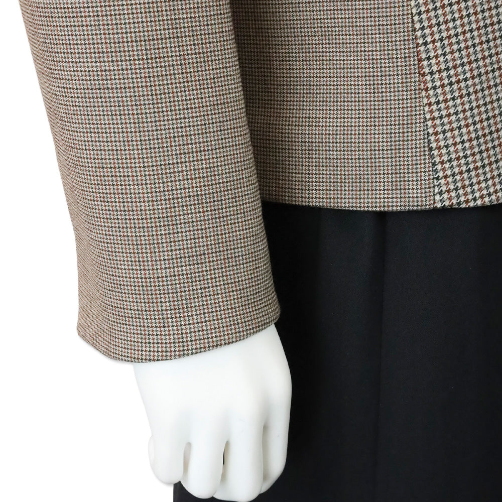 Akris Punto Brown & Black Houndstooth Blazer