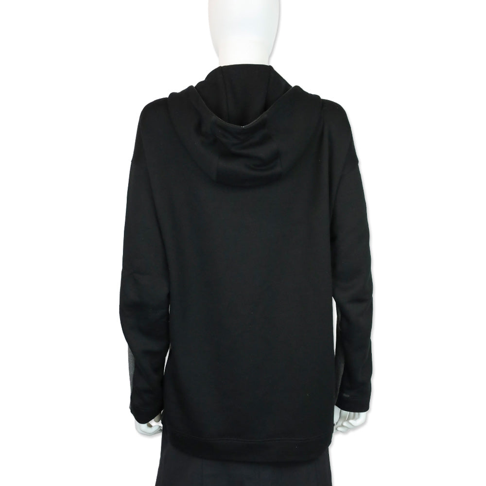 Akris Punto Gray/Black Colorblock Half-Zip Hoodie