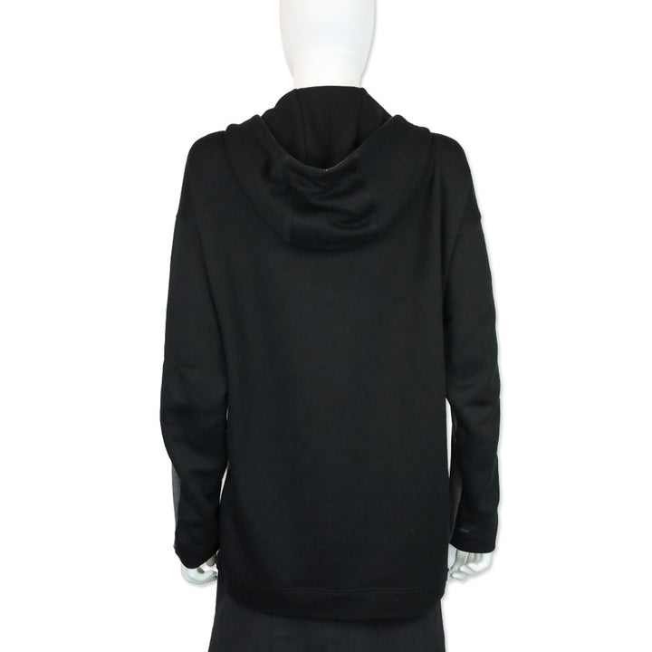 Akris Punto Gray/Black Colorblock Half-Zip Hoodie