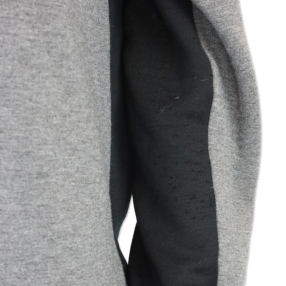 Akris Punto Gray/Black Colorblock Half-Zip Hoodie